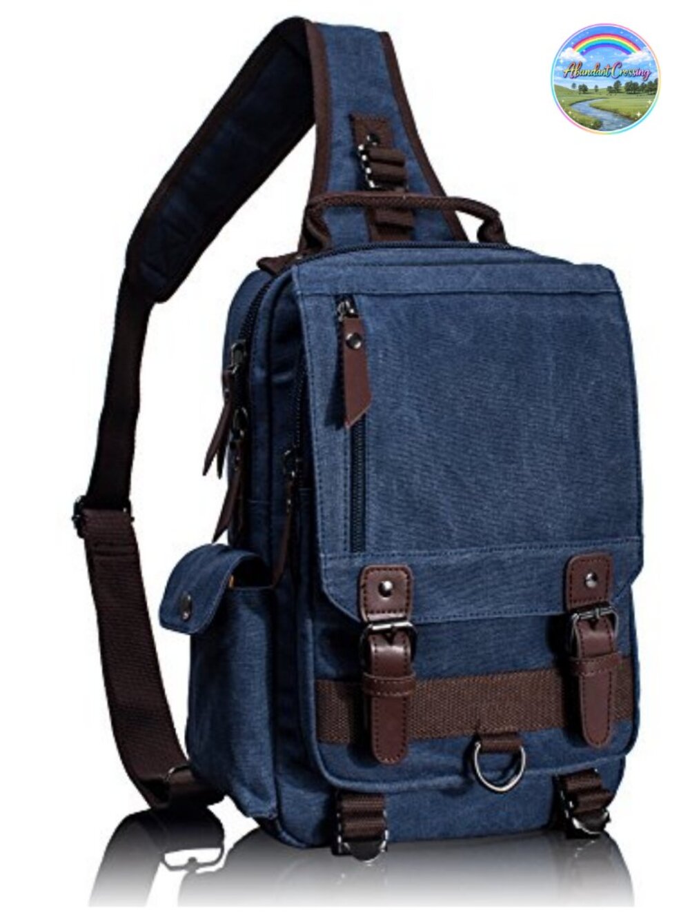 Canvas Messenger Bag Crossbody Sling Travel Work